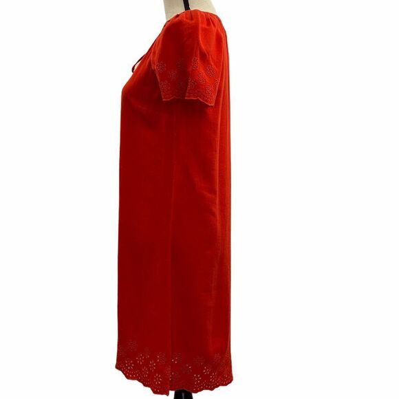 OLD Navy Red Short Sleeve Eyelet Short Dress XS - Picture 5 of 10